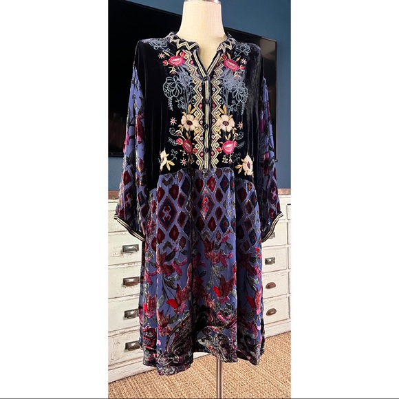 Johnny Was | Dresses | Johnny Was Clara Gweneth Burnout Tunic Dress X |  Poshmark